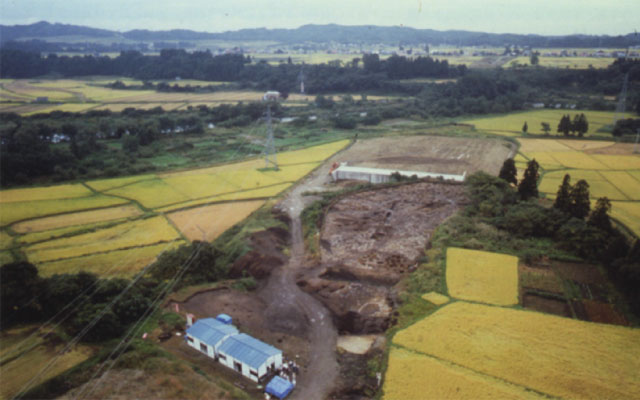 西ノ前遺跡空中写真