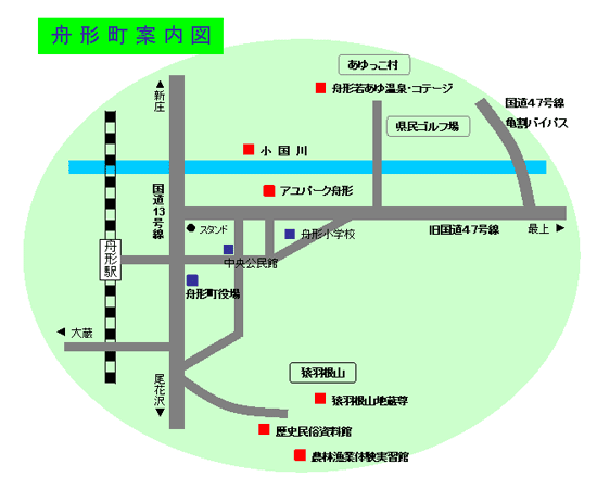 舟形町案内図の画像