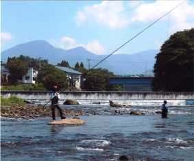 小国川と鮎人の父：高橋智宏様撮影の画像