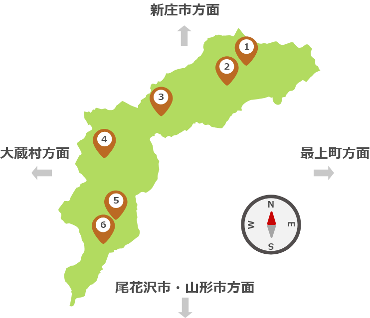 積雪深観測地点位置図