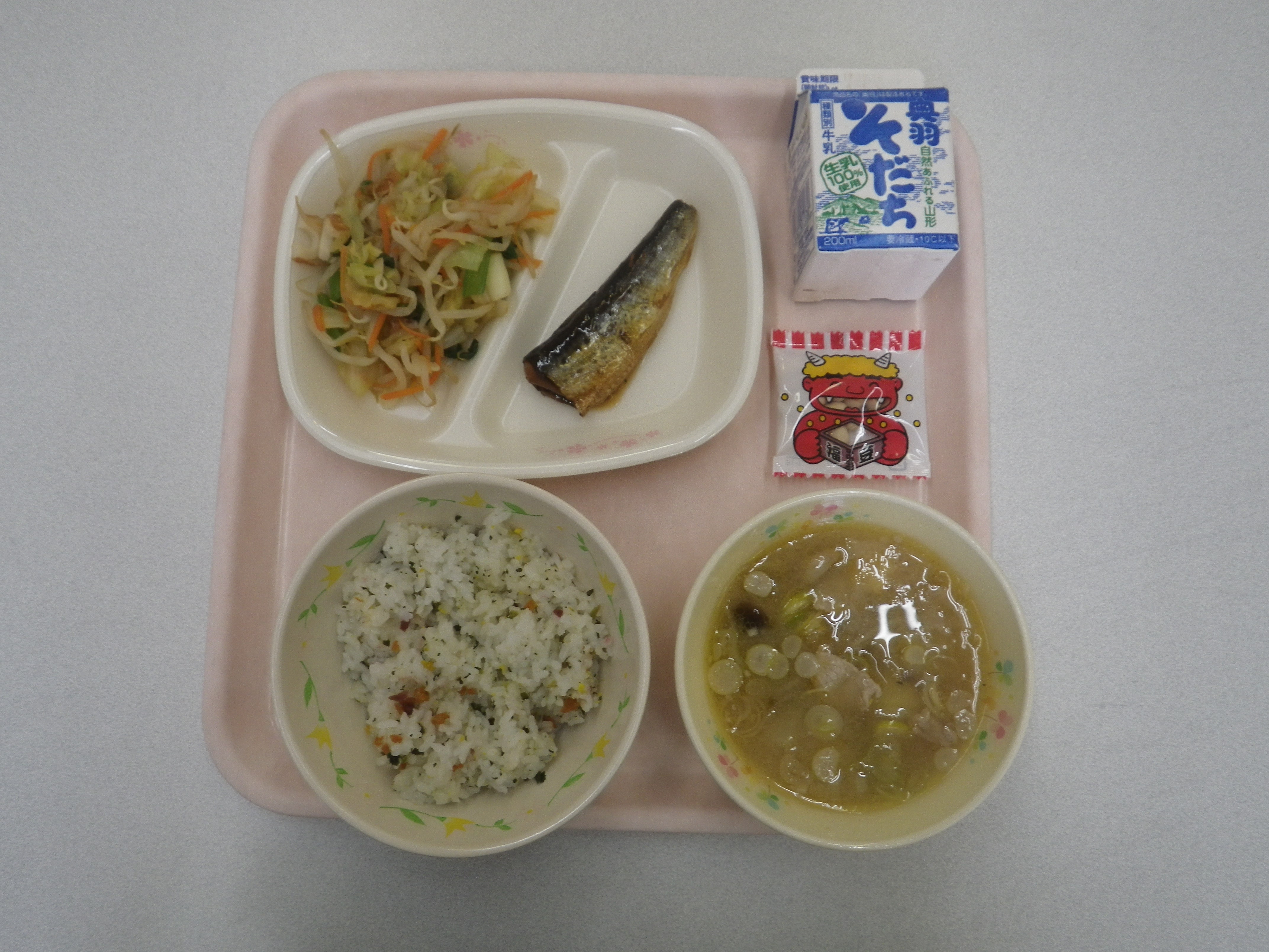 2月3日の学校給食